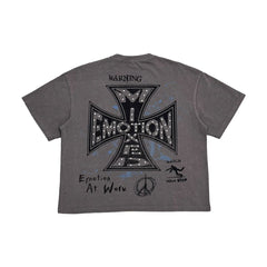 MIXED EMOTIONS MEN'S OVERSIZE GREY FRIENDS T-SHIRT