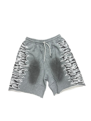 LOST SHDWS Grunge Grey Sweat Shorts