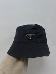 Prada Black Nylon Bucket Hat