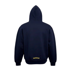 Chrome Hearts 'Vertical Logo' Navy & Yellow Hoodie
