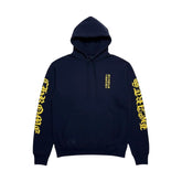 Chrome Hearts 'Vertical Logo' Navy & Yellow Hoodie