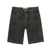 Godspeed 'Infinity Logo' Black Wash Jean Shorts