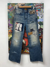 Birth Of A Royal Child Patchwork Fade Denim Pants