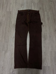 Amiri Dark Brown Double Knee Carpenter Pants