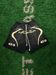 Hellstar 7 on 7 Black & Cream Shorts