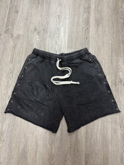 Saint Vanity Terry Cloth Black Studded Shorts