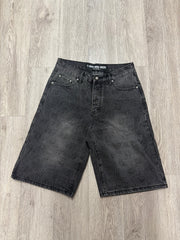 LOSTSHDWS Embossed Black Shorts