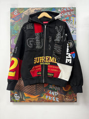 Supreme Black Patchwork (SS25) Zip Up
