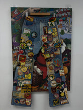 Kapital Flooded Patchwork Flared Jeans