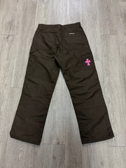 Chrome Hearts 'Leather Double Knee' Nylon Brown Pants