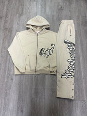 Godspeed Cream Black Outline Sweatsuit