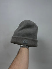 Moose Knuckles Grey Plaque Beanie
