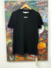 Off-White Black White Navy Cabin Baggage Tape Tee