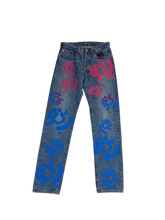 Denim Tears BSTROY Light Wash & Pink Blue Jeans