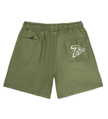 Triple Sevens 7 Green Nylon Shorts