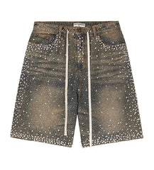 Vale Forever 'Rainstorm' Mid Wash Blue Jean Shorts