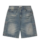 Vale Forever 'Candy' Blue Jean Shorts