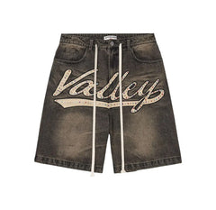 Vale Forever 'Skittles' Black Wash Jean Shorts