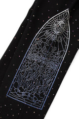 Who Decides War "Stained Glass" Rhinestone Coal Sweats