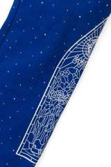Who Decides War "Stained Glass" Indigo Rhinestone Sweats