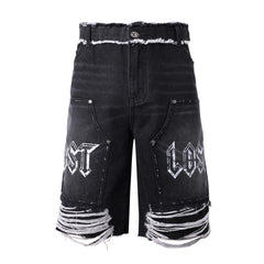 Lost Intricacy 'Shadow Carpenter' Jean Shorts