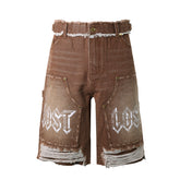 Lost Intricacy 'Sandstorm Carpenter' Jean Shorts