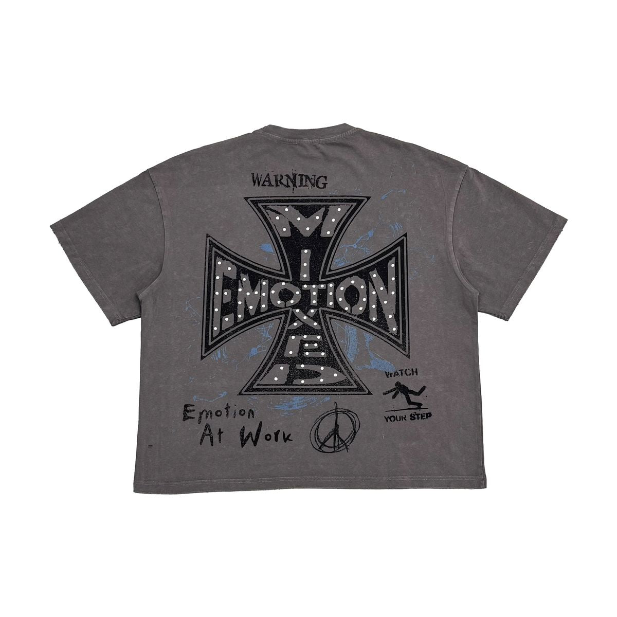 MIXED EMOTIONS MEN'S OVERSIZE GREY FRIENDS T-SHIRT