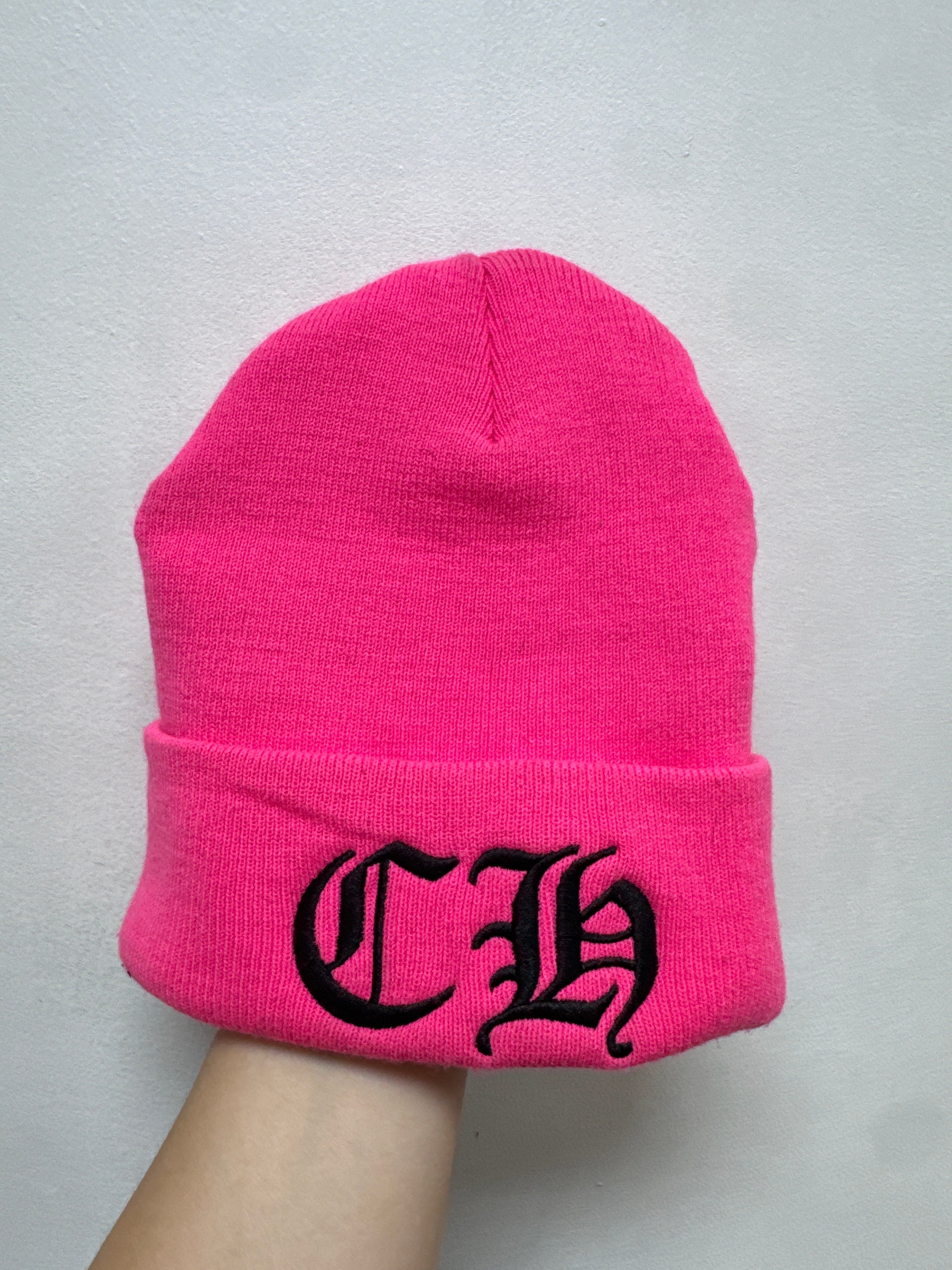 Chrome Hearts Hot Pink CH Beanie