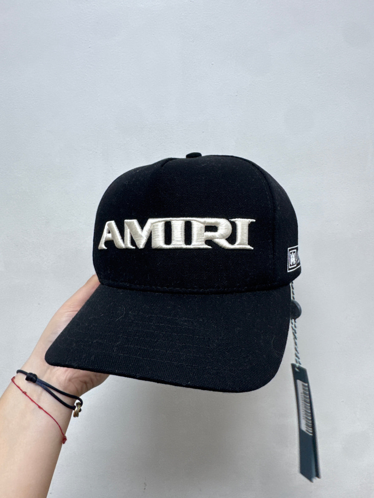 Amiri Black Embroidered Logo Hat