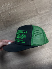 Chrome Hearts Black Green CH Hollywood Hat