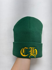 Chrome Hearts Green Yellow CH Beanie