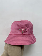 Prada Pink Nylon Bucket Hat