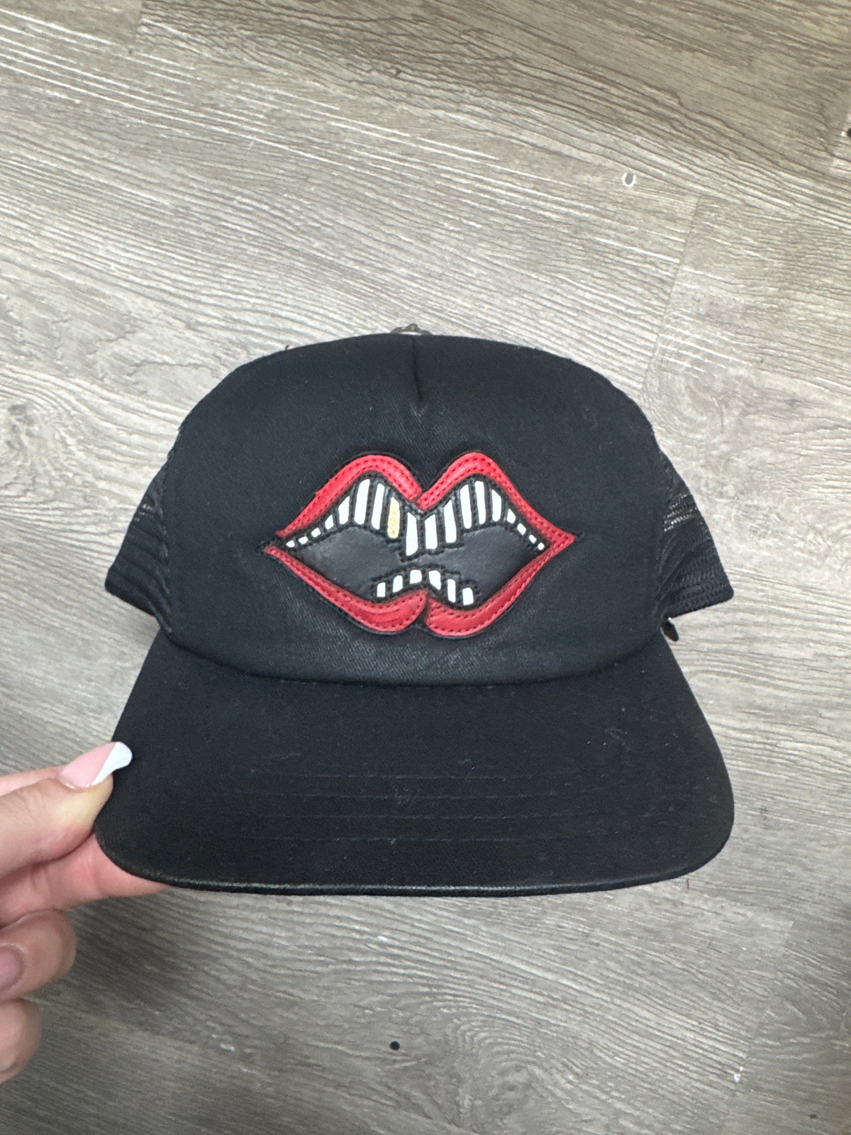 Chrome Hearts Black Matty Boy Chomper Patch Hat