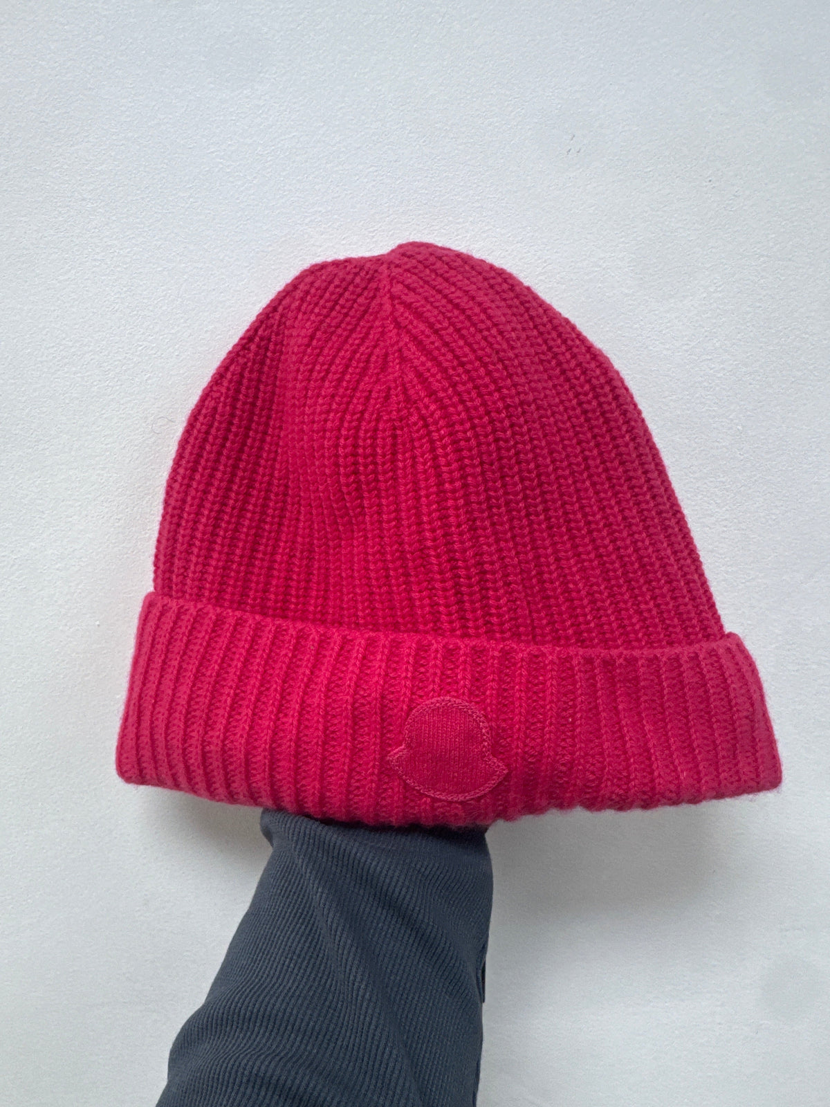 Moncler Pink Tonal Beanie