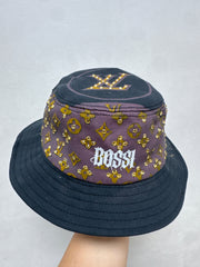 Bossi LV Rhinestone Bucket Hat