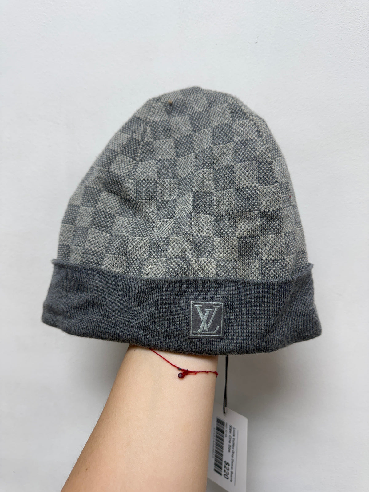 Louis Vuitton Grey Damier Beanie