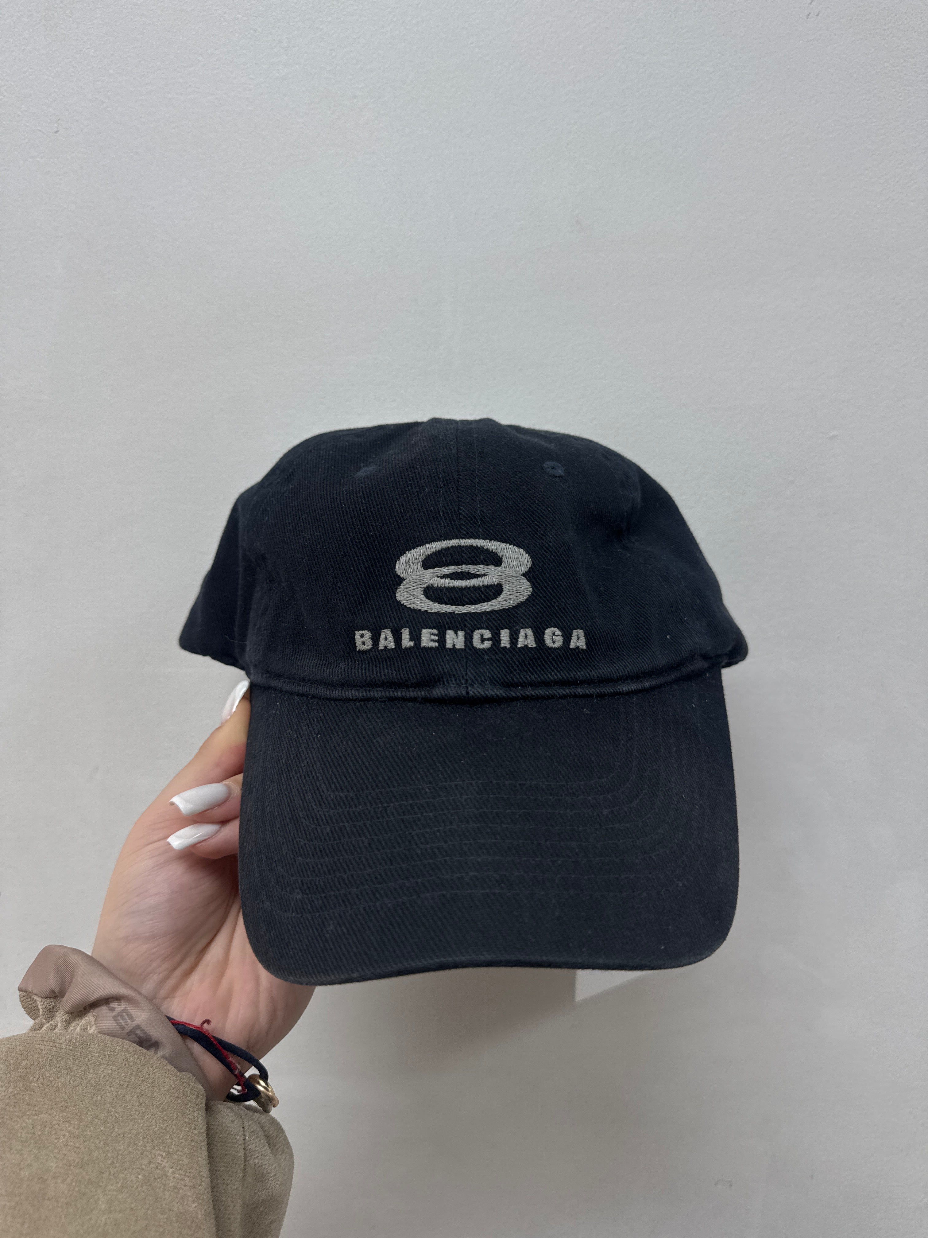 Balenciaga Black Infinity Logo Hat