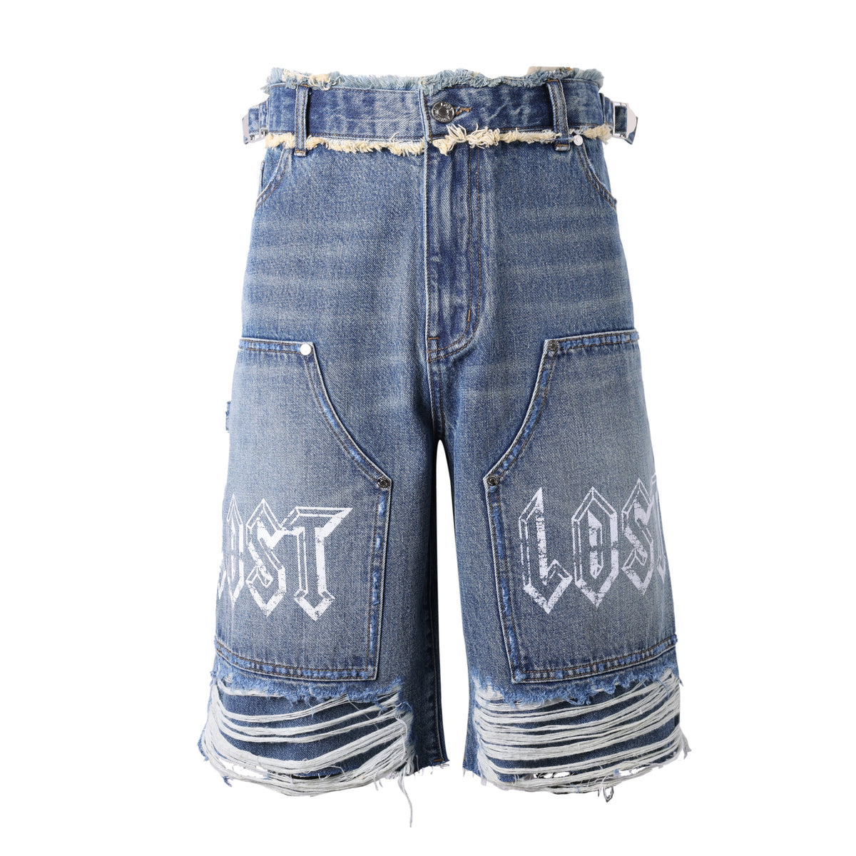 Lost Intricacy 'Blue Carpenter' Jean Shorts