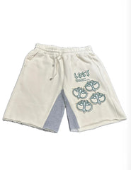 LOST Intricacy MITT Cream & Green Shorts