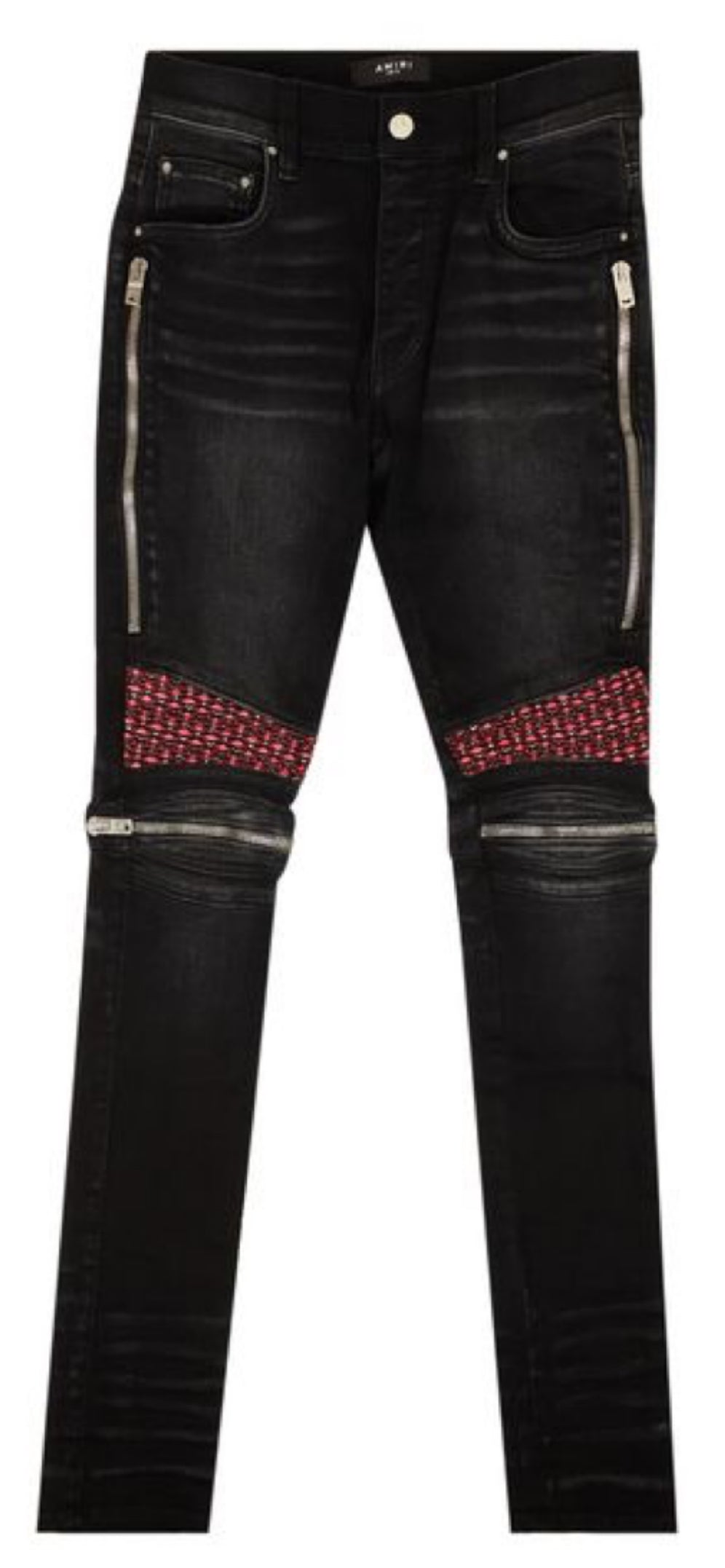 Amiri MX2 "Velvet PJ" Patch Black Jeans