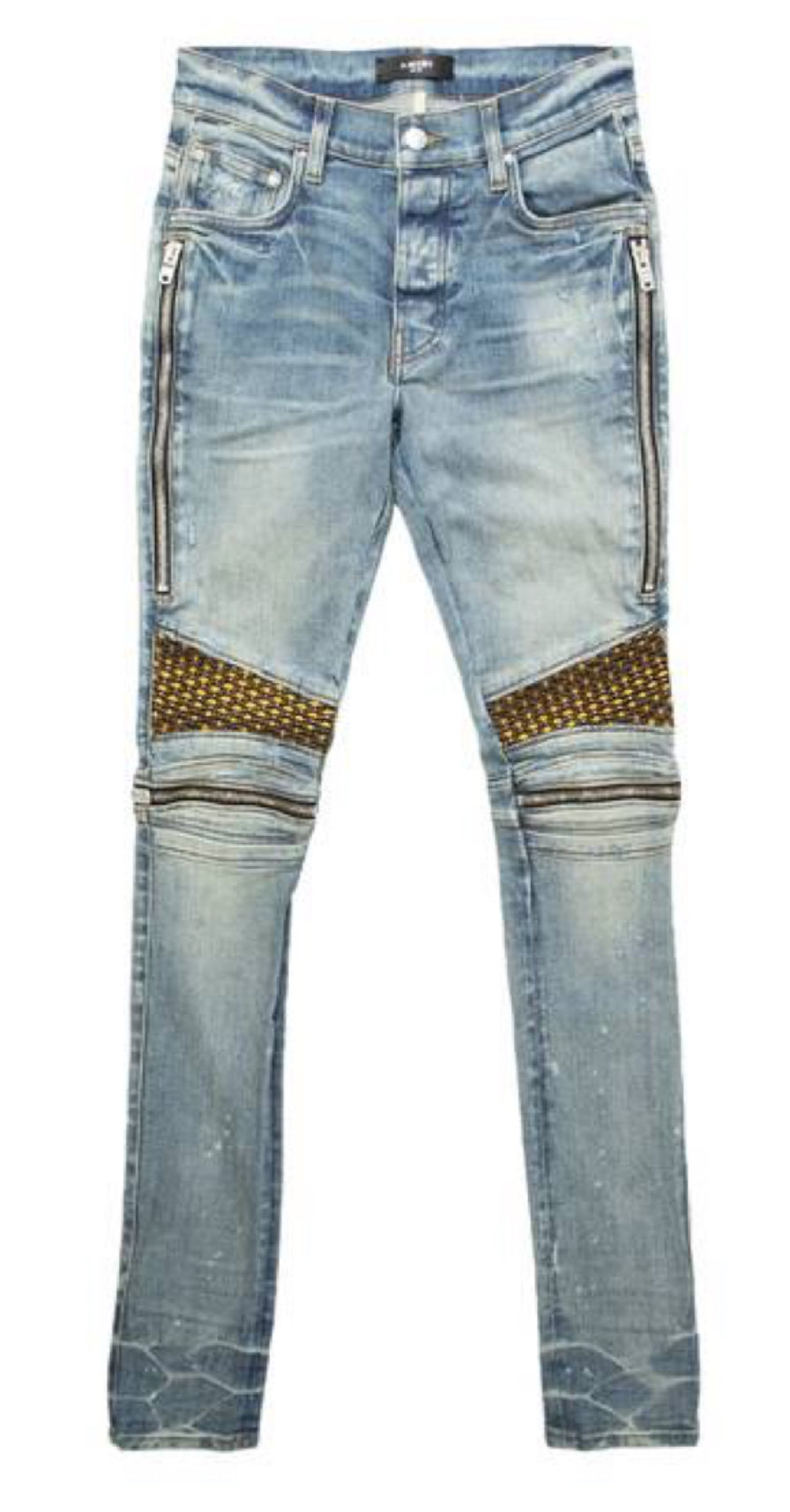 Amiri Jean Velvet PJ MX2 Clay Indigo New