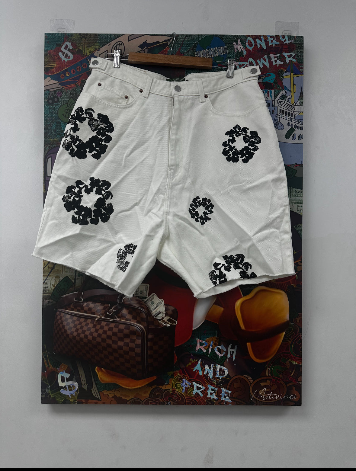Denim Tears White Jean Shorts