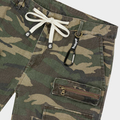 Godspeed 'Militia Cargo V2' Green Camo Shorts