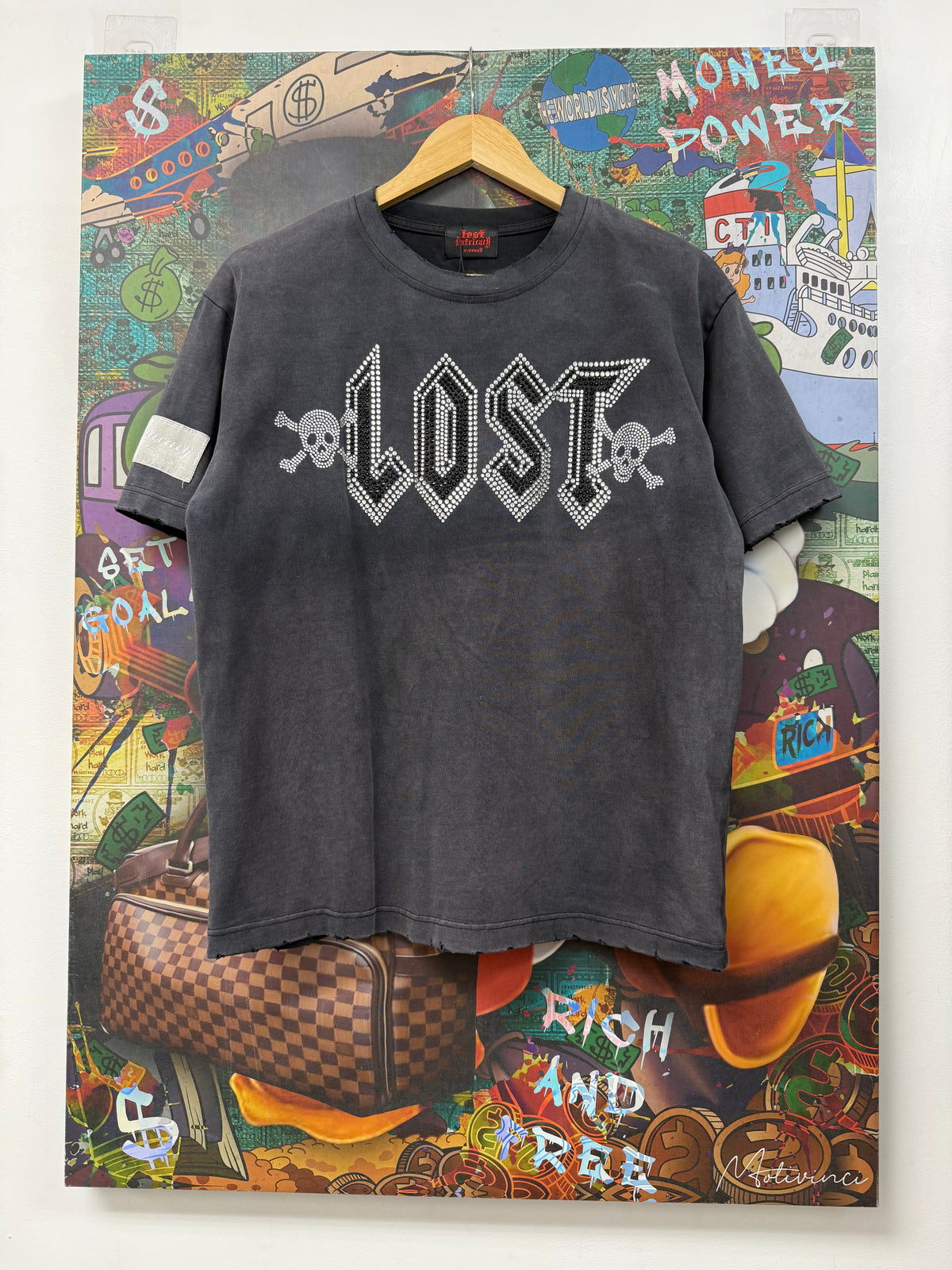Lost Intricacy Skull Rhinestone Tee