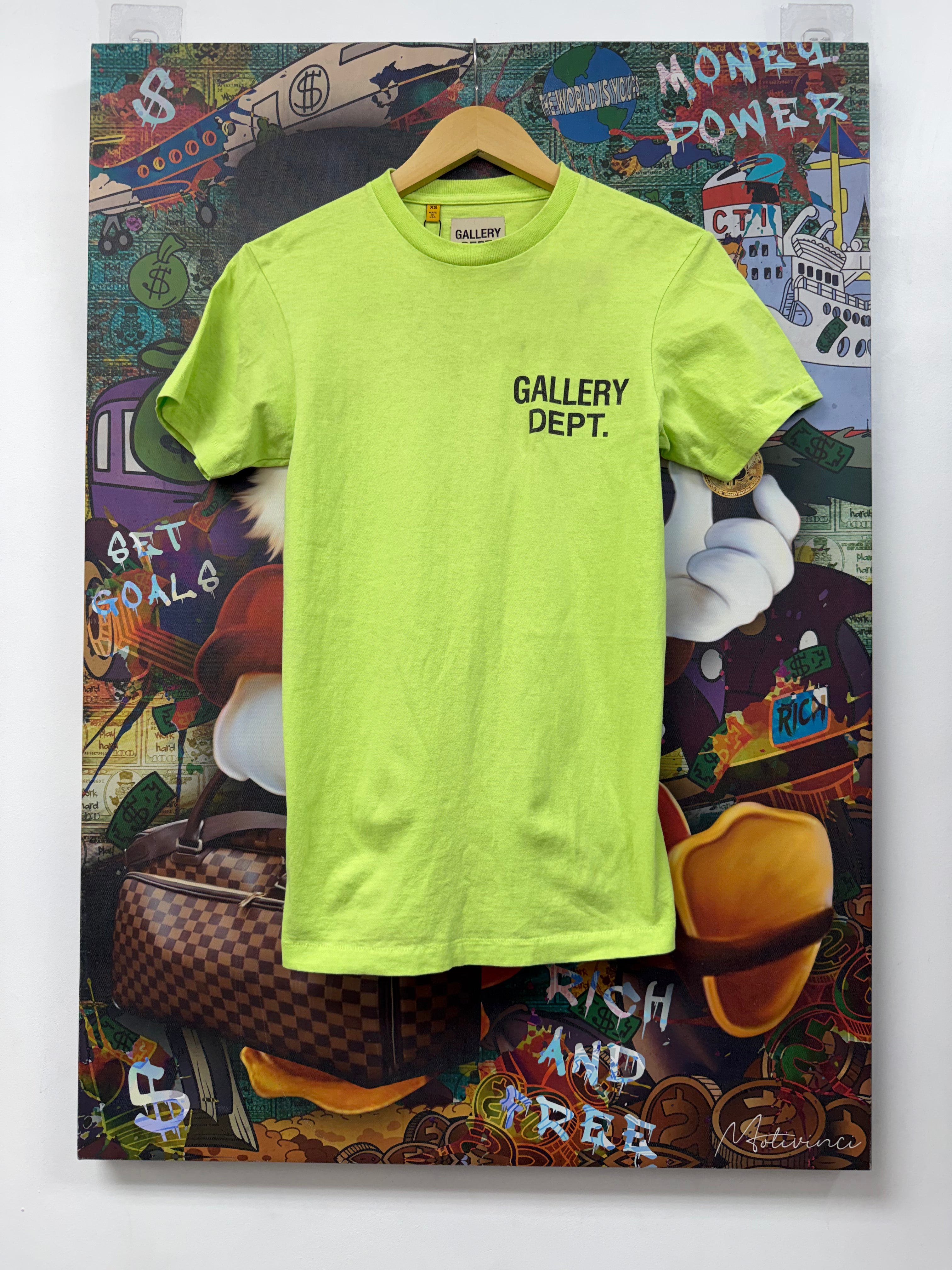 Gallery Dept Neon Black Tee