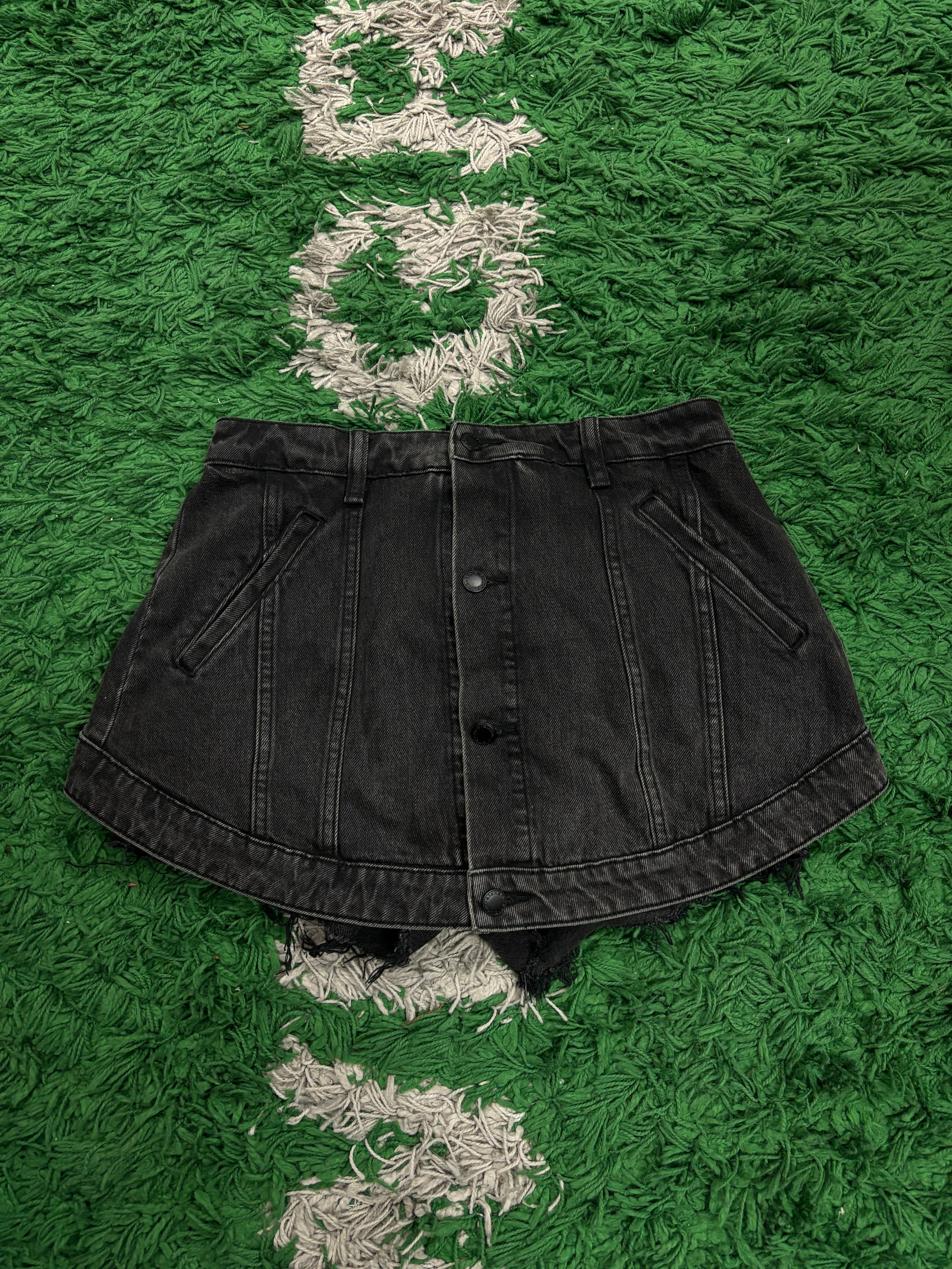 Alexander Wang Black Denim Shorts