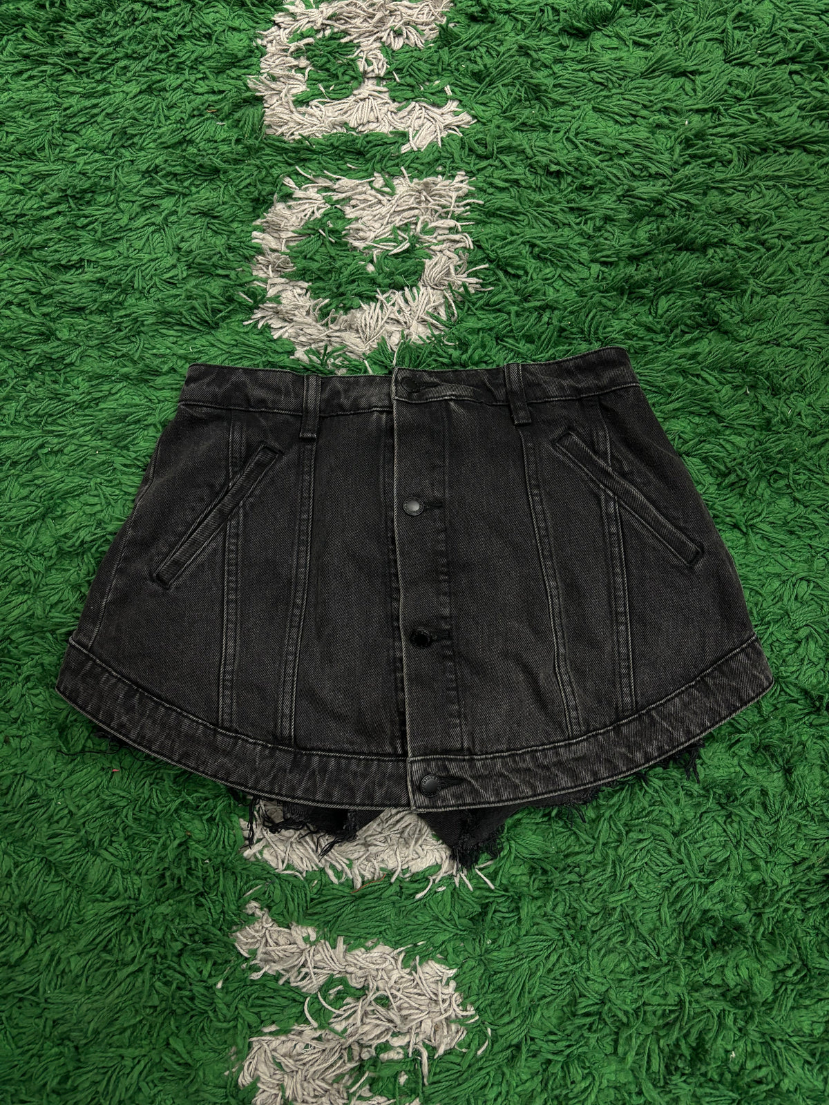 Alexander Wang Black Denim Shorts