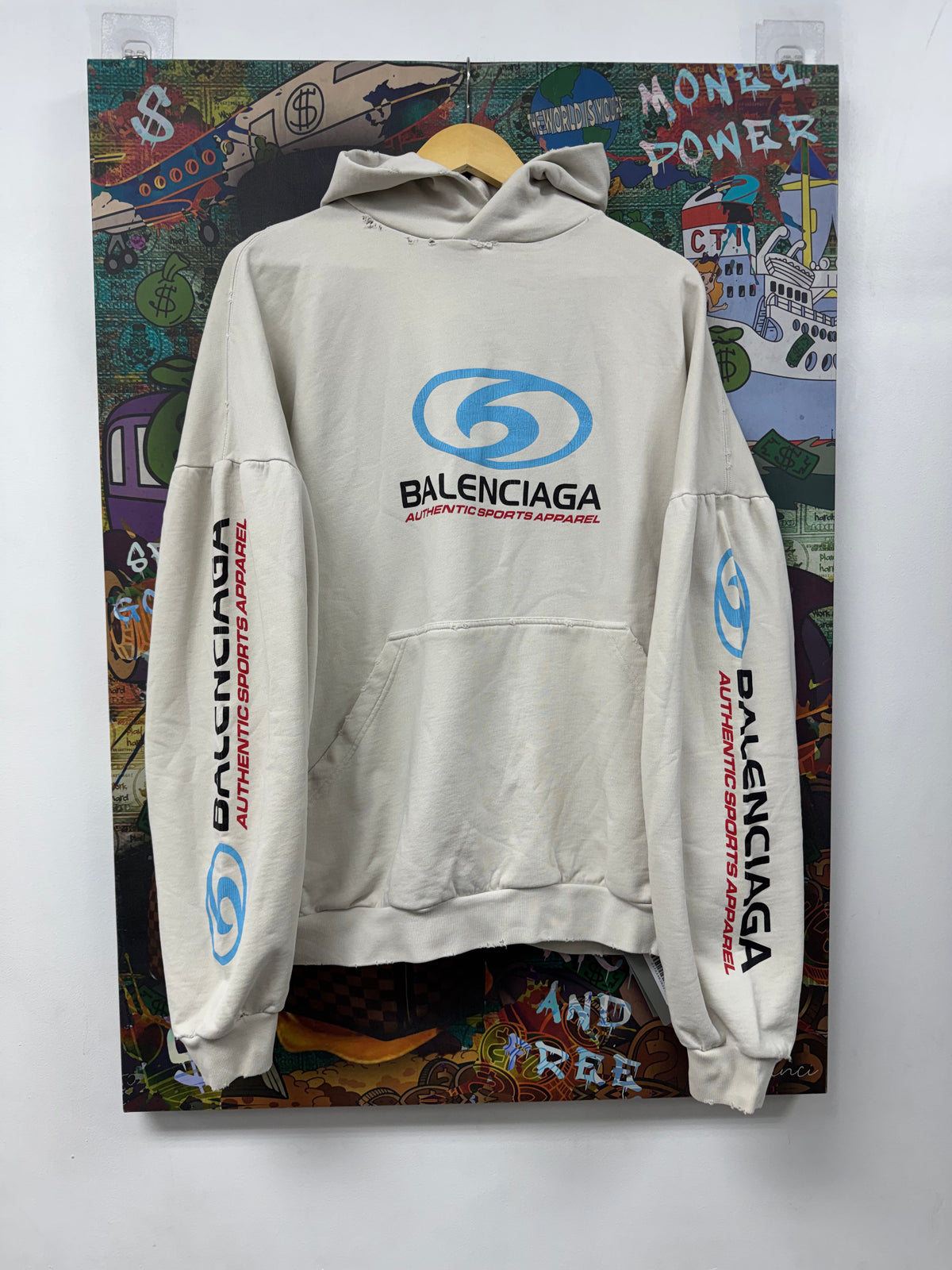 Balenciaga White Surfer (1) Hoodie