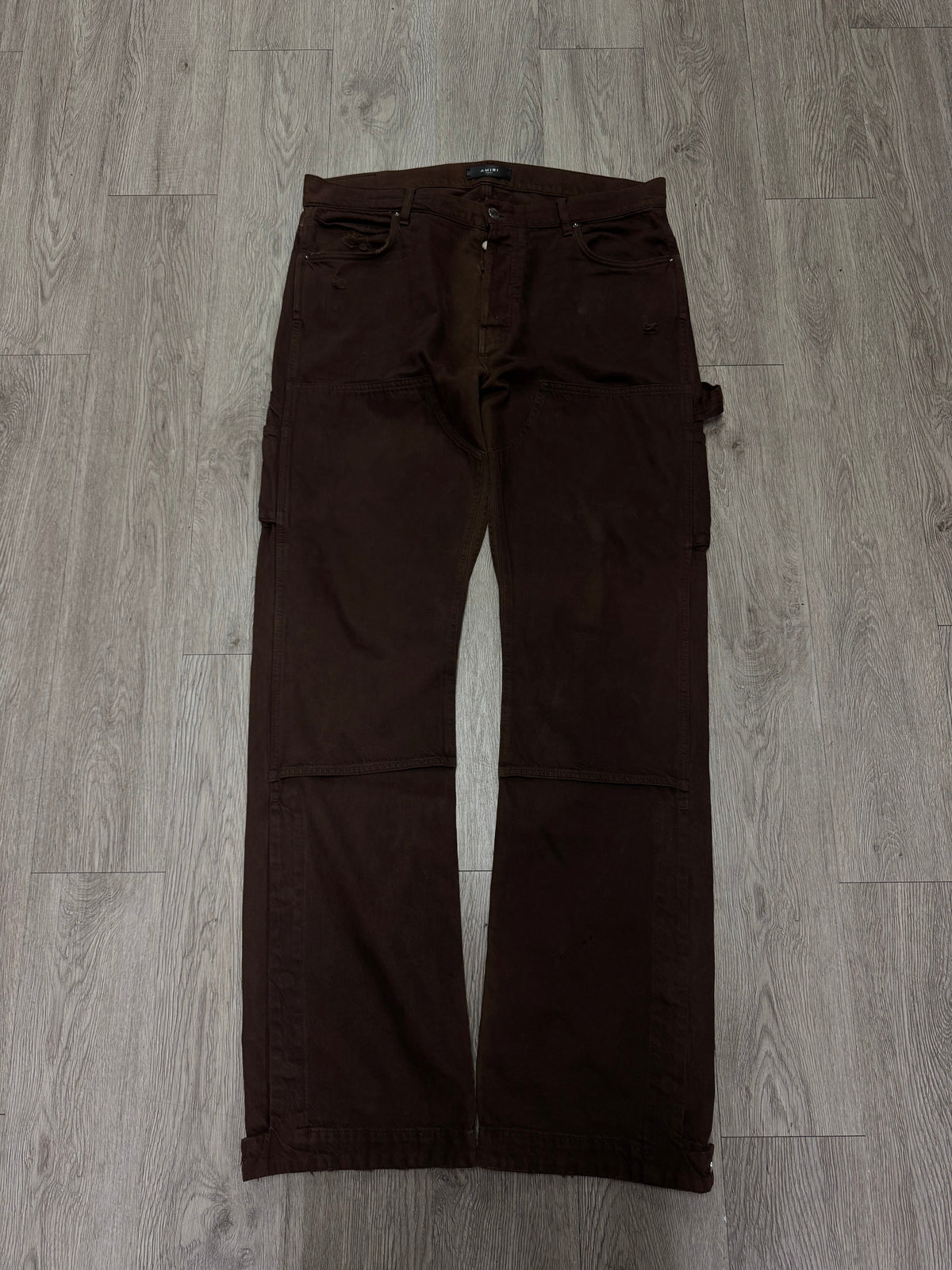 Amiri Dark Brown Double Knee Carpenter Pants