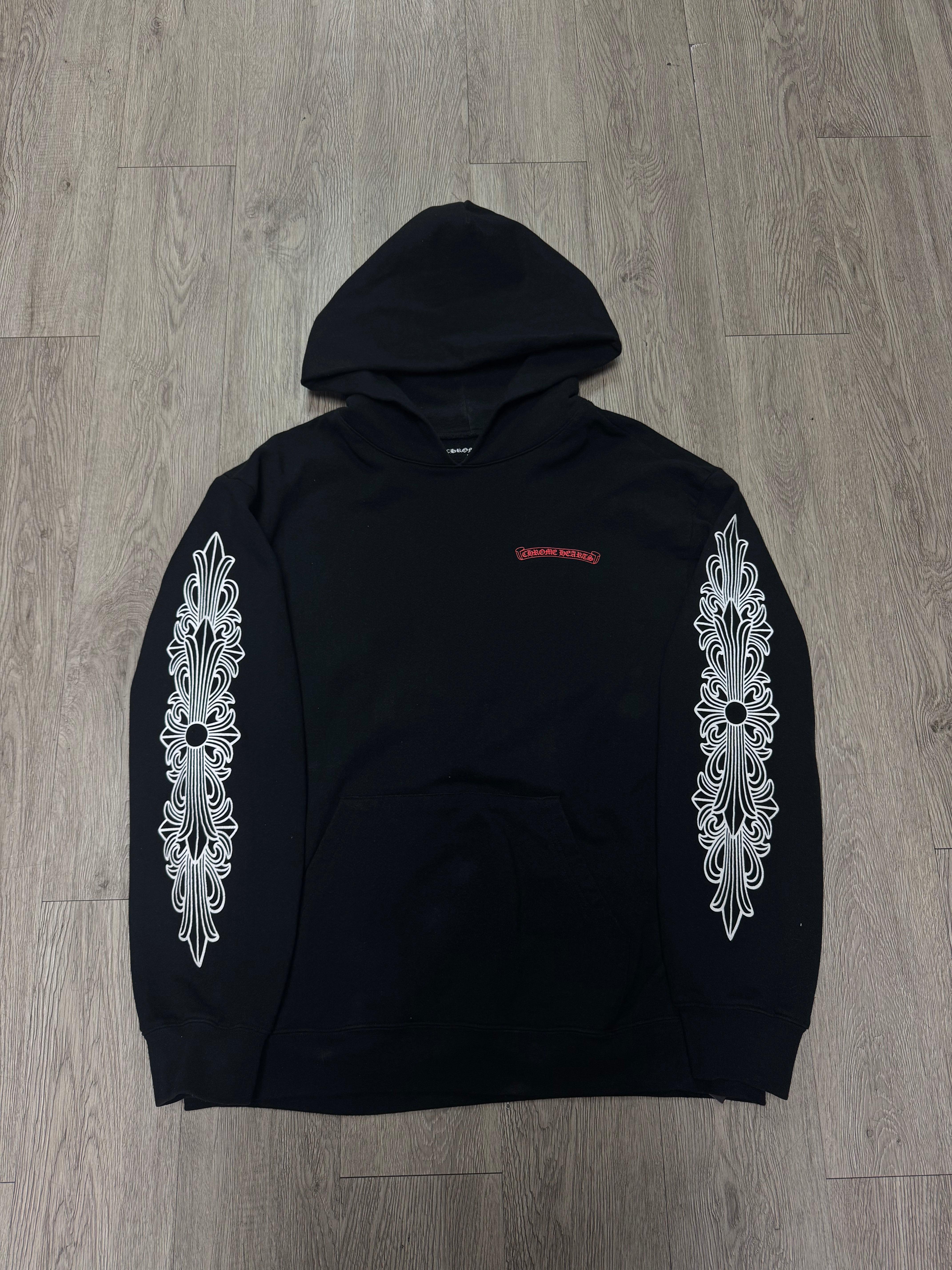 Chrome Hearts Matty Boy Black Red Chomper Hoodie